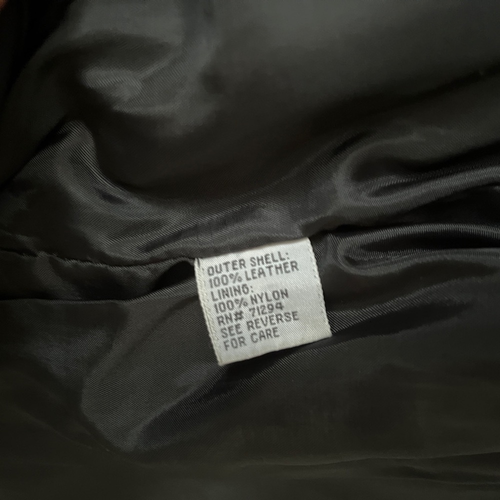 Vintage Leather Button Down Vest - image 2